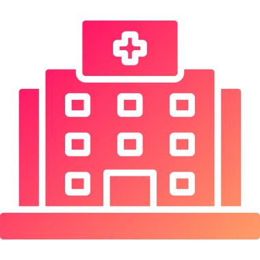 tıbbi yapı ikonu vektör illüstrasyonu