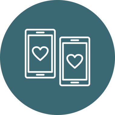 Akıllı telefon. Web simgesi basit illüstrasyon