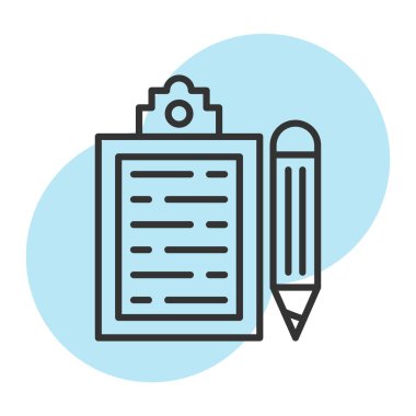 Pano ile kalem simgesi