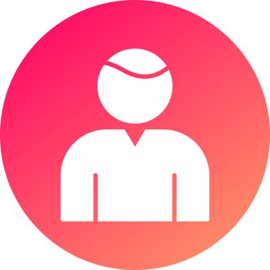 Benzersiz kullanıcı avatar vektör simgesi