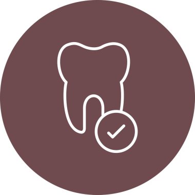 Modern b 'nin vektör illüstrasyonu diş ikonundan yoksun