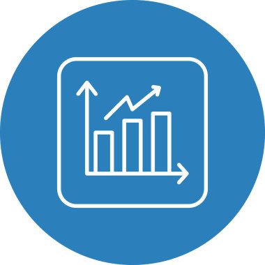grafik simgesinin vektör illüstrasyonu