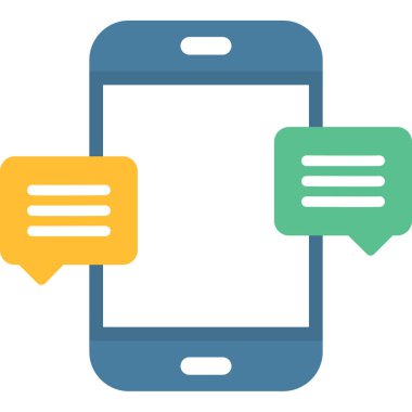 mobil sohbet simgesi, vektör illüstrasyon tasarımı