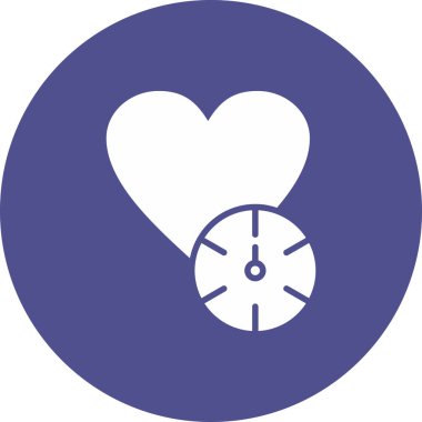 Kalp. Web simgesi basit illüstrasyon