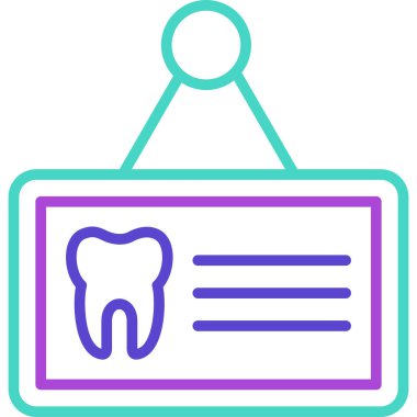 Diş. Web simgesi basit illüstrasyon