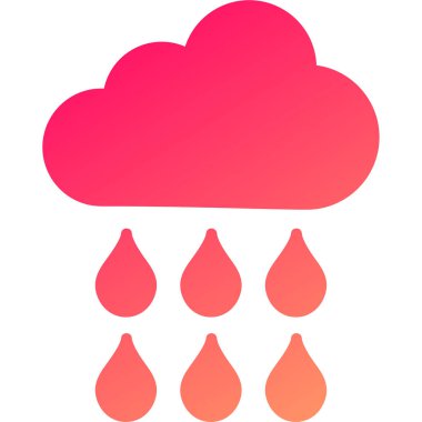 Bulut simgesi vektör illüstrasyonu