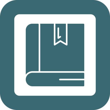 kitap web simgesi, vektör illüstrasyonu