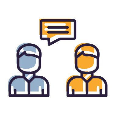 iletişim vektörü ince çizgi simgesi