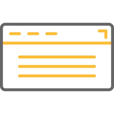 Web simgesi vektör illüstrasyonu