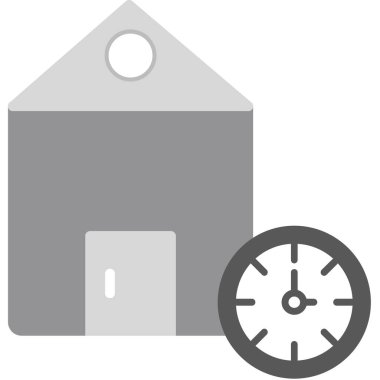 Ev. Web simgesi basit illüstrasyon