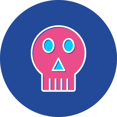 Kurukafa simgesi vektör illüstrasyonu