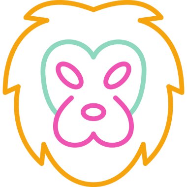 hayvan simgesi vektör illüstrasyonu