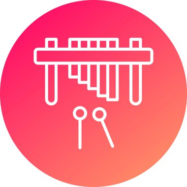 trampet ve davul çubukları simgesi beyaz arkaplanda izole edildi. Renkli taslak konsepti. vektör illüstrasyonu