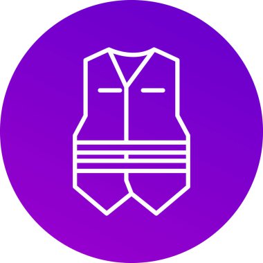 Ceket simgesinin vektör illüstrasyonu