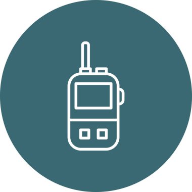 Benzersiz Radyo Vektörü Kabartma Simgesi