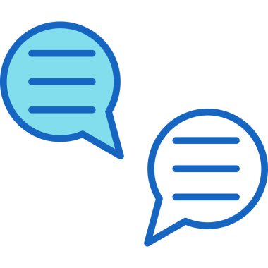 Sohbet simgesi vektör illüstrasyonu