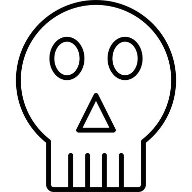 Kafatası. Web simgesi basit tasarım