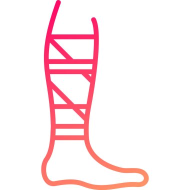 Kışlık bot ikonu. Web için açılış vektör simgelerinin özet çizimi