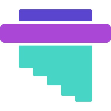 Modern yapı simgesinin vektör illüstrasyonu