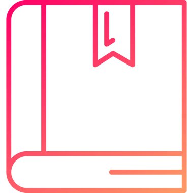 Kitap. Web simgesi basit illüstrasyon