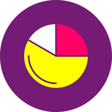 pasta grafiği vektör simgesi