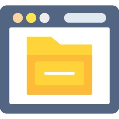 Web tarayıcı vektör simgesi