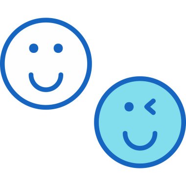 Gülümse ikon vektör illüstrasyonu