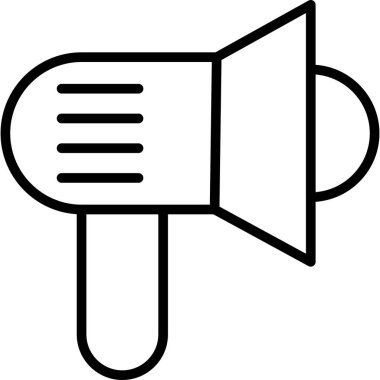 Hoparlör simgesi, vektör illüstrasyonu