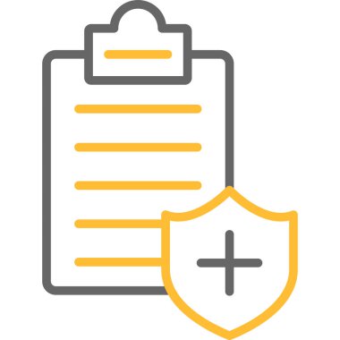 sigorta belgesi koruma simgesi ana hat biçiminde