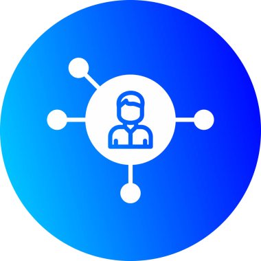 İnsan simgesinin vektör illüstrasyonu