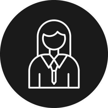 İş adamı simgesi vektör illüstrasyonu