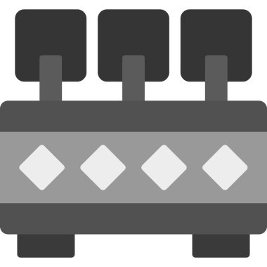 Otel mobilyası simgesi düz stil