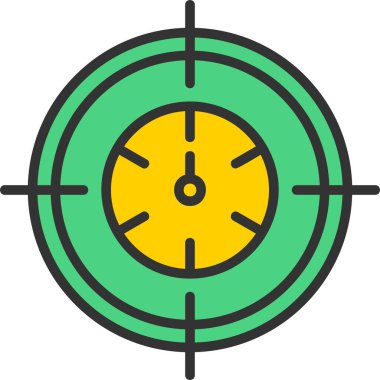 Pusula. Web simgesi basit illüstrasyon