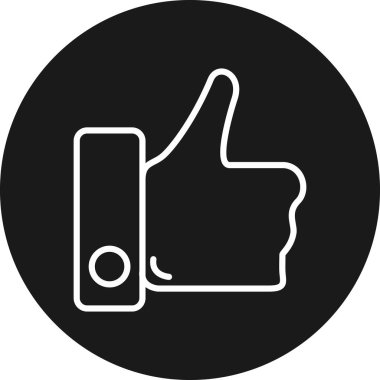 Simge vektör illüstrasyonunu parmakla