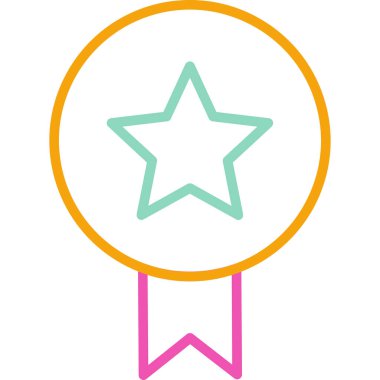 ödül madalyası web simgesi basit tasarım