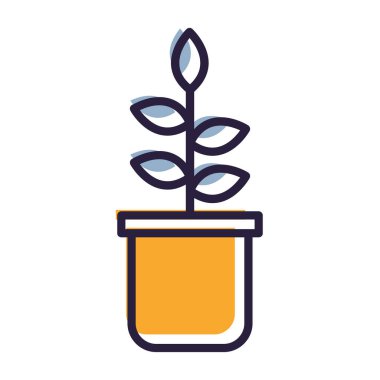 bitki simgesi vektör illüstrasyonu