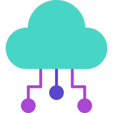 Bulut. Web simgesi basit tasarım