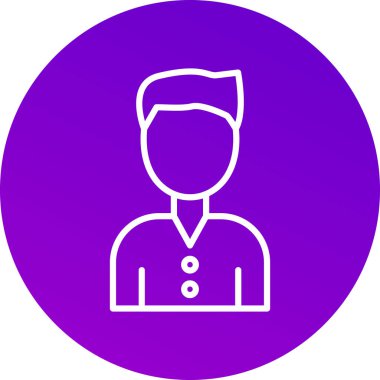 İnsan simgesinin vektör illüstrasyonu