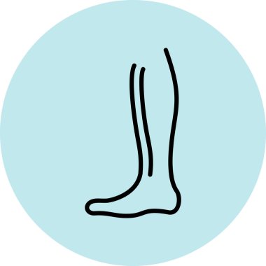 Çizgi film mavi çorabının vektör çizimi