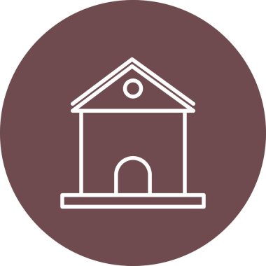 Benzersiz ev vektör simgesi