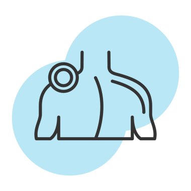 izole edilmiş insan simgesi vektör çizimi