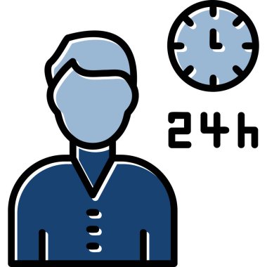 saat düz vektör simgesi