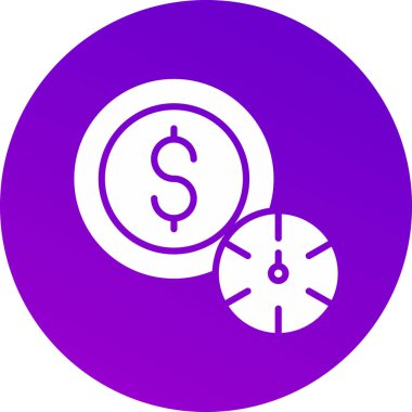Para ve finans simgesinin vektör illüstrasyonu