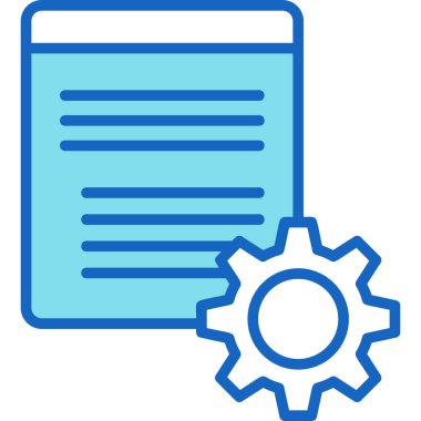 Belge. Web simgesi basit illüstrasyon