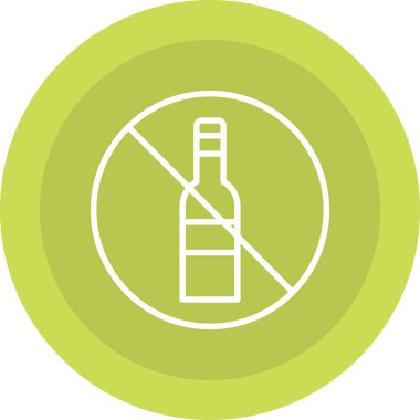 Alkol ikonunun vektör illüstrasyonu