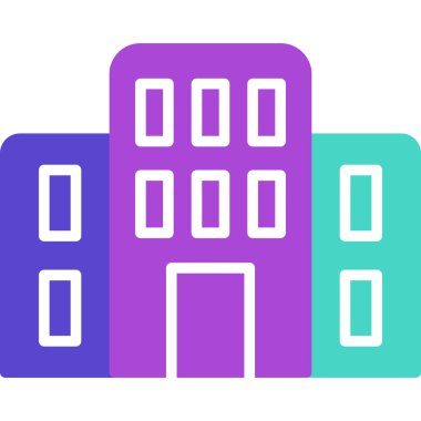 Bina. Web simgesi vektör illüstrasyonu