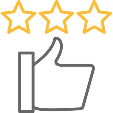 Düz biçimli geri besleme yıldız simgesi