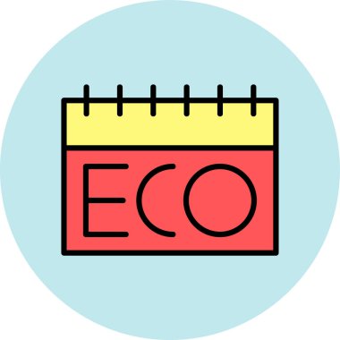 eko simge vektör illüstrasyonu