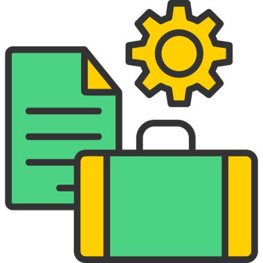 Çanta. Web simgesi basit tasarım