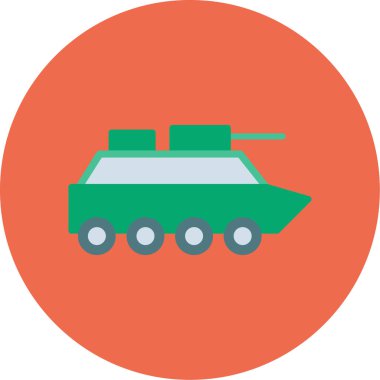 tank. Web simgesi basit illüstrasyon